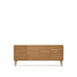 Lenon Sideboard 3 Türen 3 Schubladen Eichenholz und -furnier 200 x 86 cm FSC MIX Credit von Kave Home – Bild 1