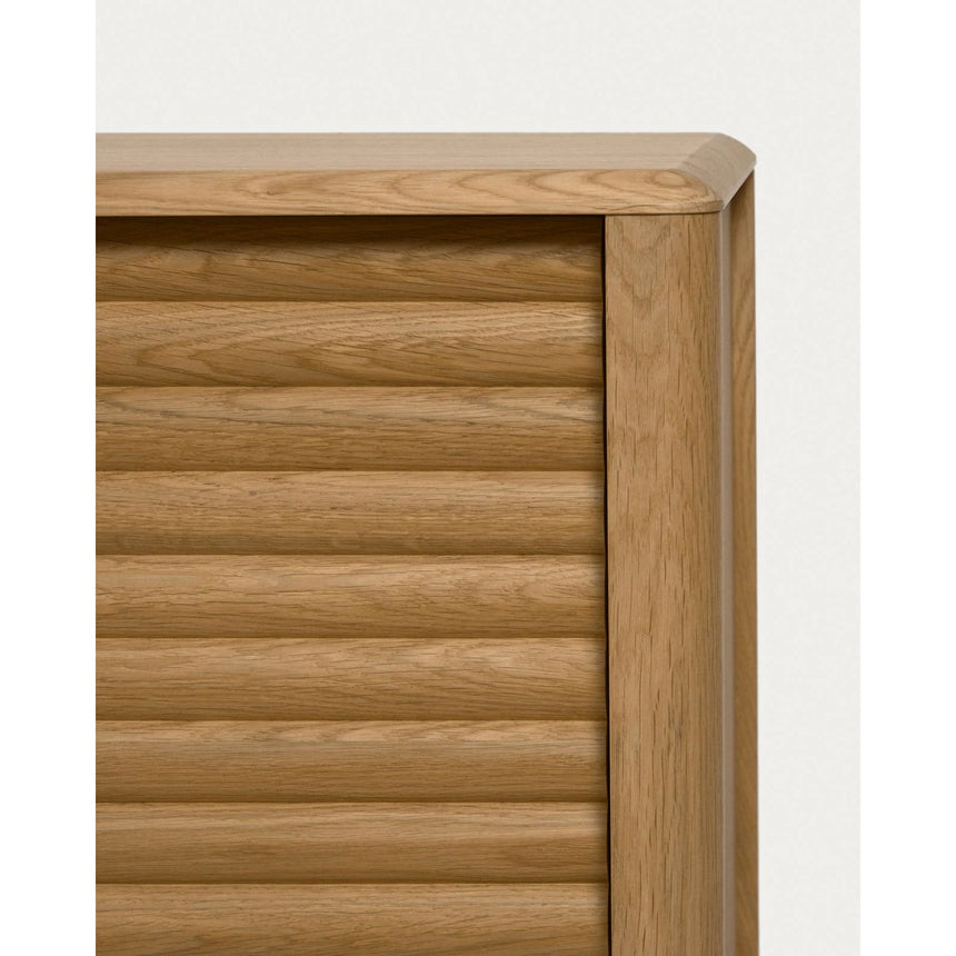 Lenon Sideboard 3 Türen 3 Schubladen Eichenholz und -furnier 200 x 86 cm FSC MIX Credit von Kave Home – Bild 8