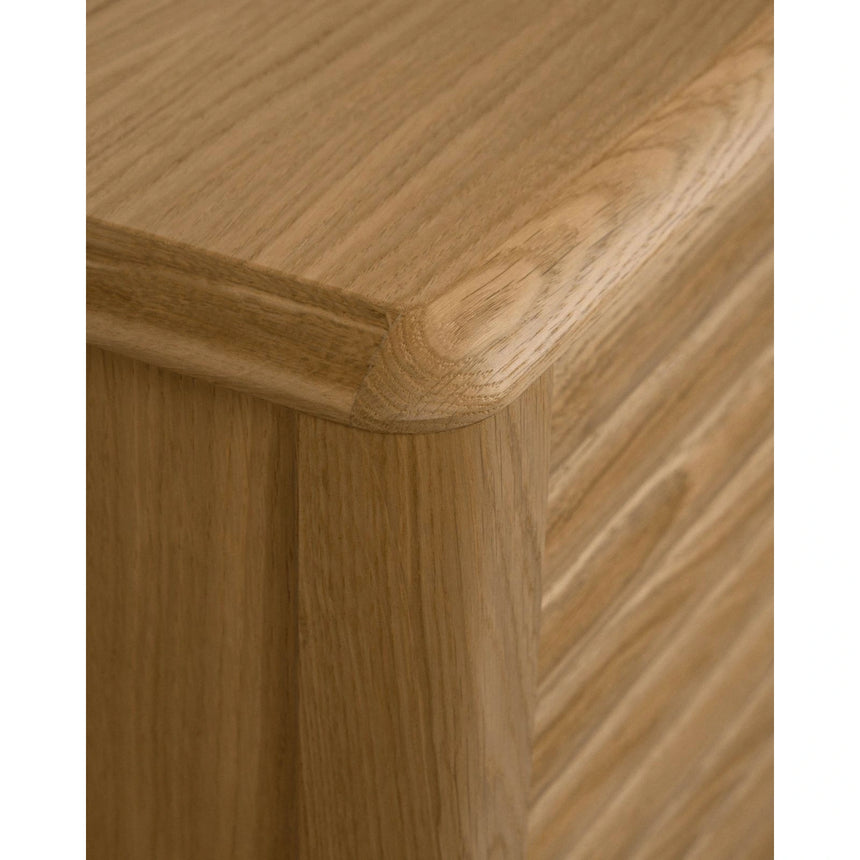 Lenon Sideboard 3 Türen 3 Schubladen Eichenholz und -furnier 200 x 86 cm FSC MIX Credit von Kave Home – Bild 9
