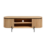 Licia TV-Schrank 2 Türen aus massivem Mangoholz Metall mit schwarzem Finish 160 x 56 cm von Kave Home – Produktbild 6
