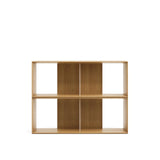 Litto Set aus 2 modularen Regalen aus Eichenfurnier oder Nussholzfurnier 101 x 76 cm von Kave Home – Bild 1