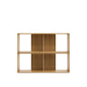 Litto Set aus 2 modularen Regalen aus Eichenfurnier oder Nussholzfurnier 101 x 76 cm von Kave Home – Bild 1