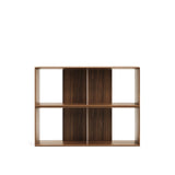 Litto Set aus 2 modularen Regalen aus Nussholzfurnier 101 x 76 cm von Kave Home – Bild 1