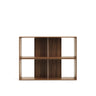 Litto Set aus 2 modularen Regalen aus Nussholzfurnier 101 x 76 cm von Kave Home – Bild 1