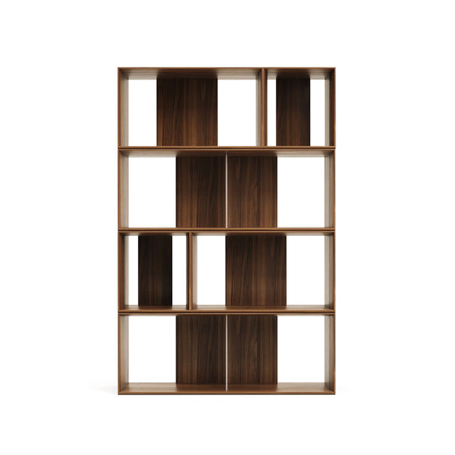 Litto Set aus 6 modularen Regalen aus Nussholzfurnier 101 x 152 cm von Kave Home – Bild 1
