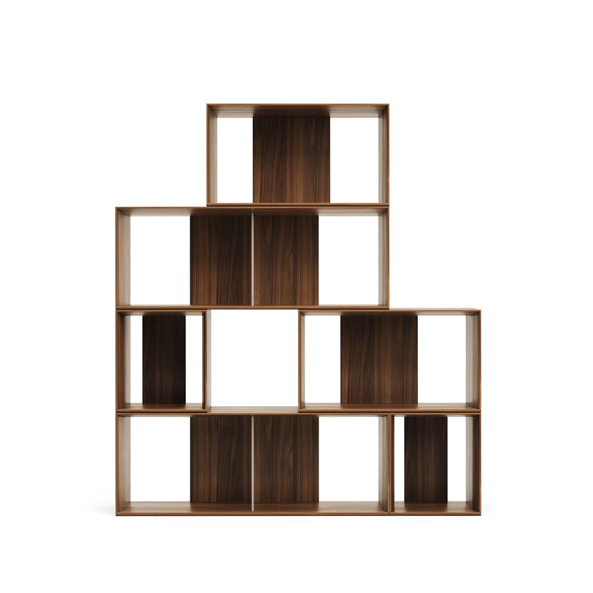 Litto Set aus 6 modularen Regalen aus Nussholzfurnier 101 x 152 cm von Kave Home – Bild 12