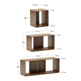 Litto Set aus 6 modularen Regalen aus Nussholzfurnier 101 x 152 cm von Kave Home – Bild 4