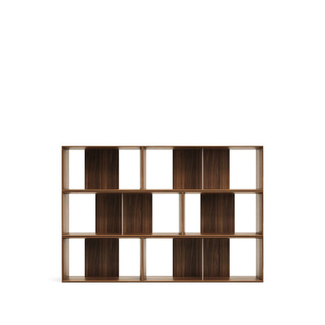Litto Set aus 6 modularen Regalen aus Nussholzfurnier 168 x 114 cm von Kave Home – Bild 1