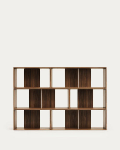 Litto Set aus 6 modularen Regalen aus Nussholzfurnier 168 x 114 cm von Kave Home – Bild 3