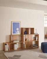 Litto kleines Regalmodul aus Eichenfurnier oder Nussholzfurnier 34 x 38 cm von Kave Home – Bild 3