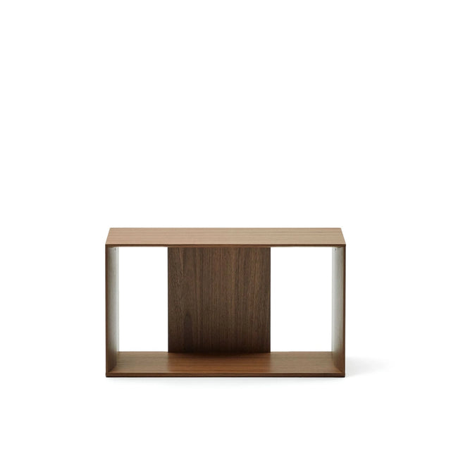 Litto mittelgroßes Regalmodul aus Nussholzfurnier 67 x 38 cm von Kave Home – Bild 1