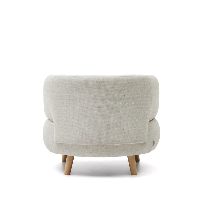 Luisa Sessel in Perle mit Beinen aus massiver Buche von Kave Home – Produktbild 15