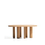 Mailen ovaler Tisch aus Eschenfurnier mit natürlichem Finish Ø 180 x 105 cm von Kave Home – Bild 1