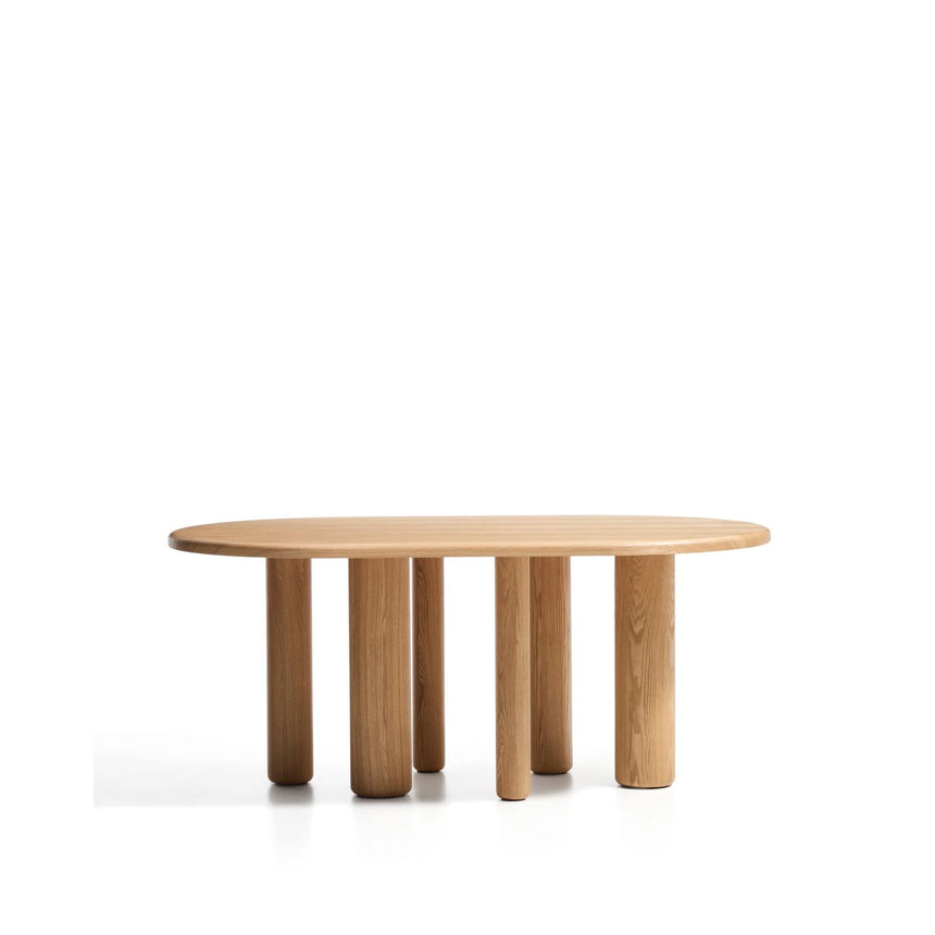 Mailen ovaler Tisch aus Eschenfurnier mit natürlichem Finish Ø 180 x 105 cm von Kave Home – Bild 1
