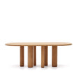 Mailen ovaler Tisch aus Eschenfurnier mit natürlichem Finish Ø 220 x 105 cm von Kave Home – Bild 1