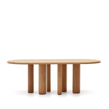 Mailen ovaler Tisch aus Eschenfurnier mit natürlichem Finish Ø 220 x 105 cm von Kave Home – Bild 1