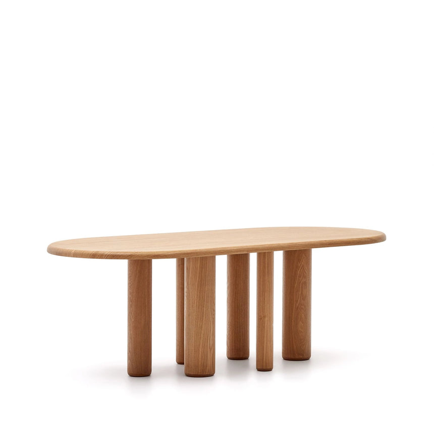 Mailen ovaler Tisch aus Eschenfurnier mit natürlichem Finish Ø 220 x 105 cm von Kave Home – Bild 5