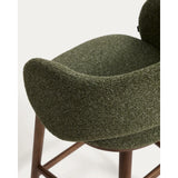 Maina Hocker aus dickem Chenille mit Beinen aus massivem Eschenholz, FSC Mix Credit 65 cm von Kave Home – Bild 10