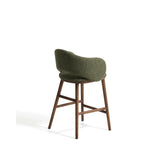 Maina Hocker aus dickem Chenille mit Beinen aus massivem Eschenholz, FSC Mix Credit 65 cm von Kave Home – Bild 4
