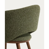 Maina Stuhl aus dickem Chenille mit Beinen aus massivem Eschenholz, FSC Mix Credit von Kave Home – Bild 10