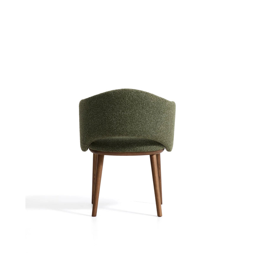 Maina Stuhl aus dickem Chenille mit Beinen aus massivem Eschenholz, FSC Mix Credit von Kave Home – Bild 6
