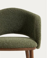Maina Stuhl aus dickem Chenille mit Beinen aus massivem Eschenholz, FSC Mix Credit von Kave Home – Bild 7