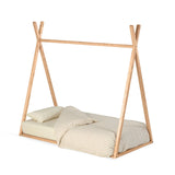 Maralis Tipi-Bett aus massiver Buche mit natürlichem Finish für Matratze von 70 x 140 cm von Kave Home – Bild 1