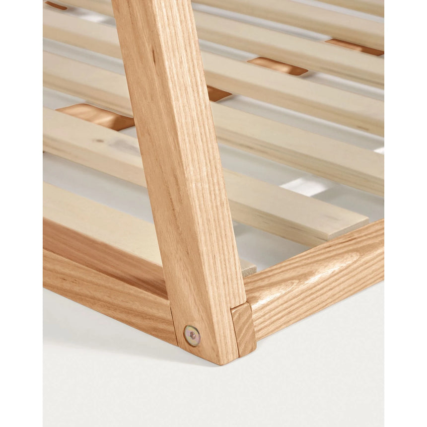 Maralis Tipi-Bett aus massiver Buche mit natürlichem Finish für Matratze von 70 x 140 cm von Kave Home – Bild 8