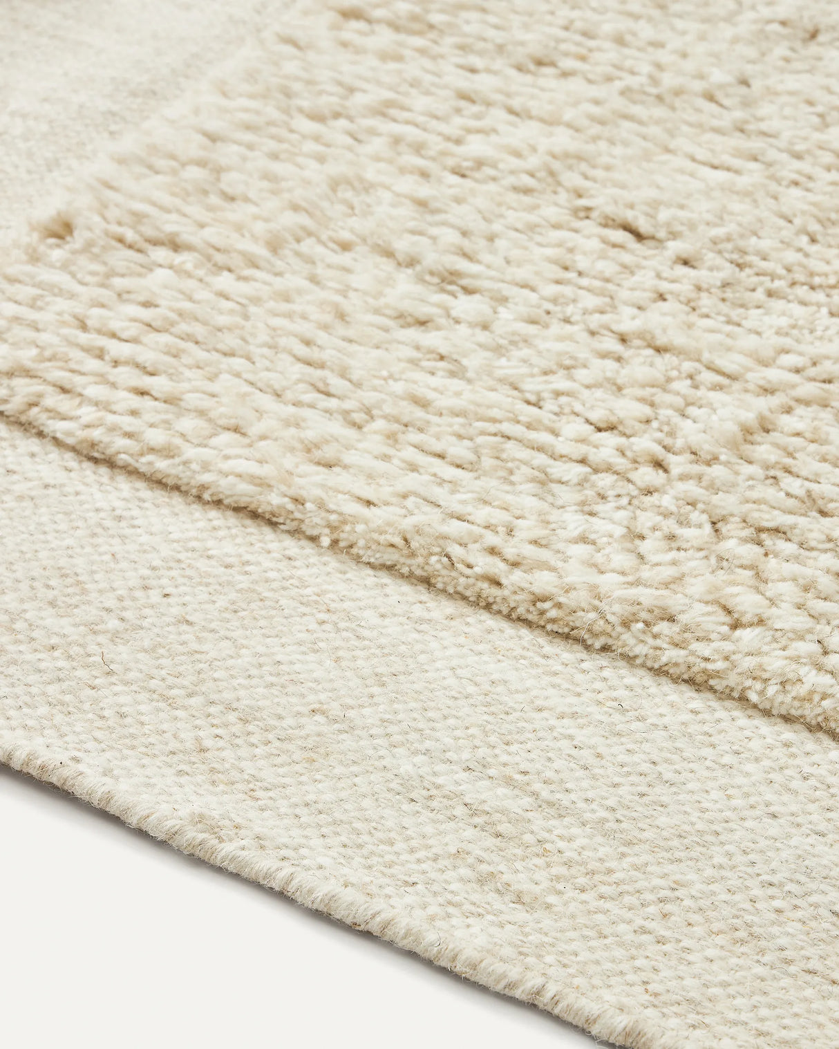 Marely Teppich aus Wolle in Weiß 200 x 300 cm von Kave Home – Produktbild 1