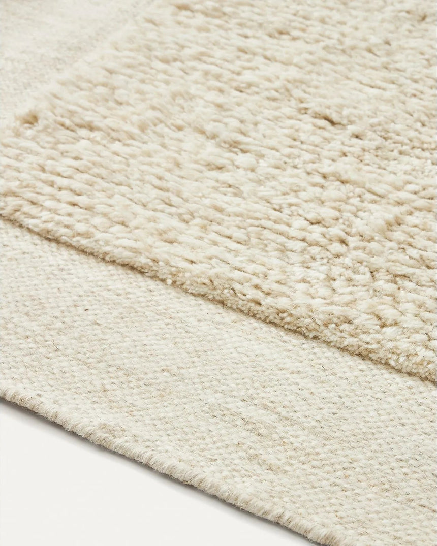 Marely weißer Wollteppich 160 x 230 cm von Kave Home – Bild 4