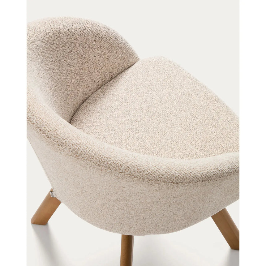Marvin Drehstuhl mit Chenille und Beinen aus massiver Buche FSC 100% von Kave Home – Bild 10