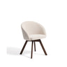 Marvin Drehstuhl mit beiger Chenille Beinen aus massiver Buche mit natürlichem Finish FSC 100% von Kave Home – Bild 1