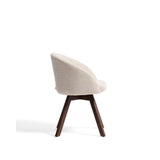 Marvin Drehstuhl mit beiger Chenille Beinen aus massiver Buche mit natürlichem Finish FSC 100% von Kave Home – Bild 5