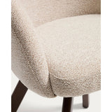 Marvin Drehstuhl mit beiger Chenille Beinen aus massiver Buche mit natürlichem Finish FSC 100% von Kave Home – Bild 9