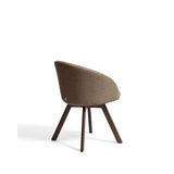Marvin Drehstuhl mit brauner Chenille Beine aus massiver Buche mit Nussholzfinish FSC 100% von Kave Home – Bild 6