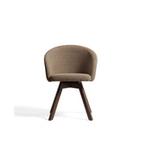 Marvin Drehstuhl mit brauner Chenille Beine aus massiver Buche mit Nussholzfinish FSC 100% von Kave Home – Bild 7