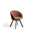 Marvin Drehstuhl mit terrakottafarbener Chenille Beine aus massiver Buche mit Nussholzfinish FSC 100% von Kave Home – Bild 1