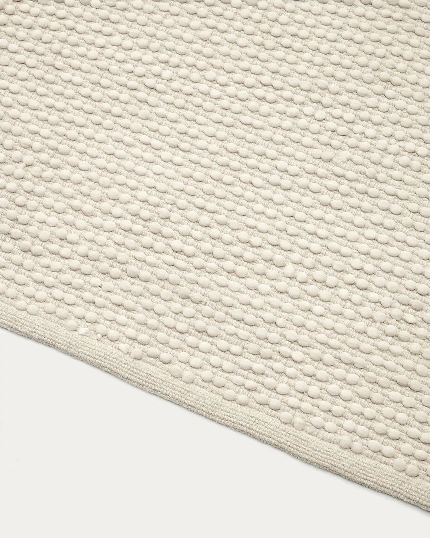 Mascarell Teppich aus Baumwolle und Polyester Weiß 200 x 300 cm von Kave Home – Bild 5