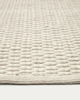 Mascarell Teppich aus Baumwolle und Polyester Weiß 200 x 300 cm von Kave Home – Bild 6