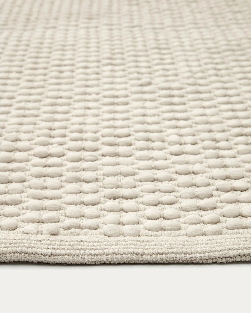 Mascarell Teppich aus Baumwolle und Polyester Weiß 200 x 300 cm von Kave Home – Bild 6