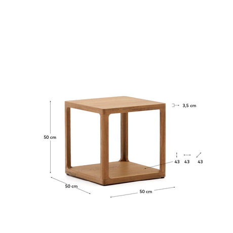 Maymai Beistelltisch aus Eichenholz 50 x 50 cm von Kave Home – Bild 3