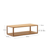 Maymai Couchtisch aus Eichenholz 140 x 65 cm von Kave Home – Bild 3
