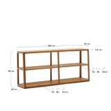 Maymai Regal mit Gestell aus massivem Eichenholz 180 x 81 cm von Kave Home – Bild 3