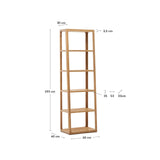 Maymai Regal mit Gestell aus massivem Eichenholz 60 x 193 cm von Kave Home – Bild 4