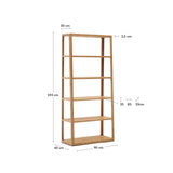 Maymai Regal mit Gestell aus massivem Eichenholz 90 x 193 cm von Kave Home – Bild 3