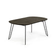 Milian ausziehbarer Tisch aus Eschenfurnier mit schwarzen Stahlbeine 140 (220) x 90 cm von Kave Home – Bild 1