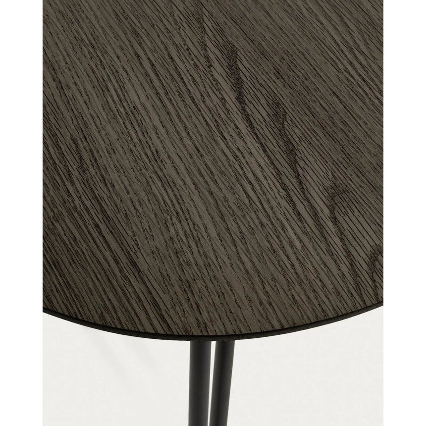 Milian ausziehbarer Tisch aus Eschenfurnier mit schwarzen Stahlbeine 140 (220) x 90 cm von Kave Home – Bild 10