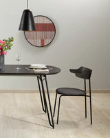 Milian ausziehbarer Tisch aus Eschenfurnier mit schwarzen Stahlbeine 140 (220) x 90 cm von Kave Home – Bild 3