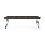 Milian ausziehbarer Tisch aus Eschenfurnier mit schwarzen Stahlbeine 140 (220) x 90 cm von Kave Home – Bild 9