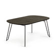 Milian ausziehbarer Tisch aus Eschenfurnier mit schwarzen Stahlbeine 170 (320) x 100 cm von Kave Home – Bild 1